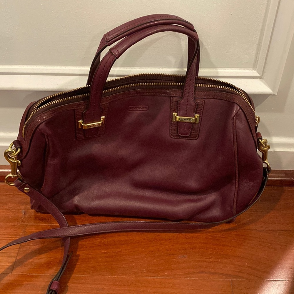Coach plum colored bag